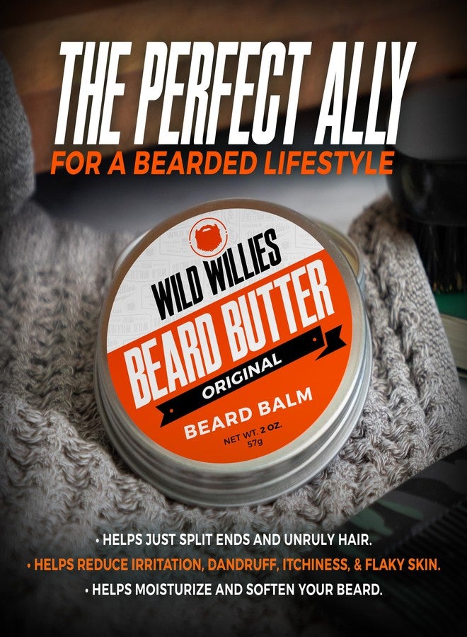 Wild Willies Beard Butter Leave-In Conditioner - Organic Beard Balm for Fast Beard Growth, Beard Care Softener - Beard Cream for Men to Remove Itch & Dandruff, Restores Moisture - 2 Oz (Pack of 2) - Image 2